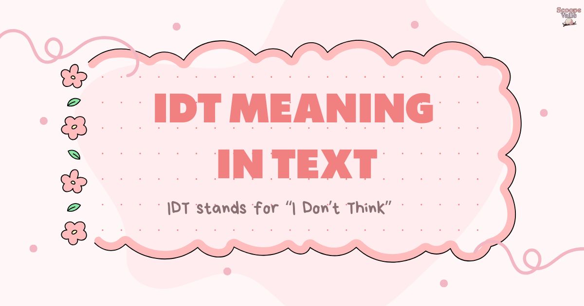 IDT Meaning in Text