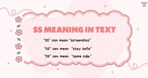 SS Meaning in Text