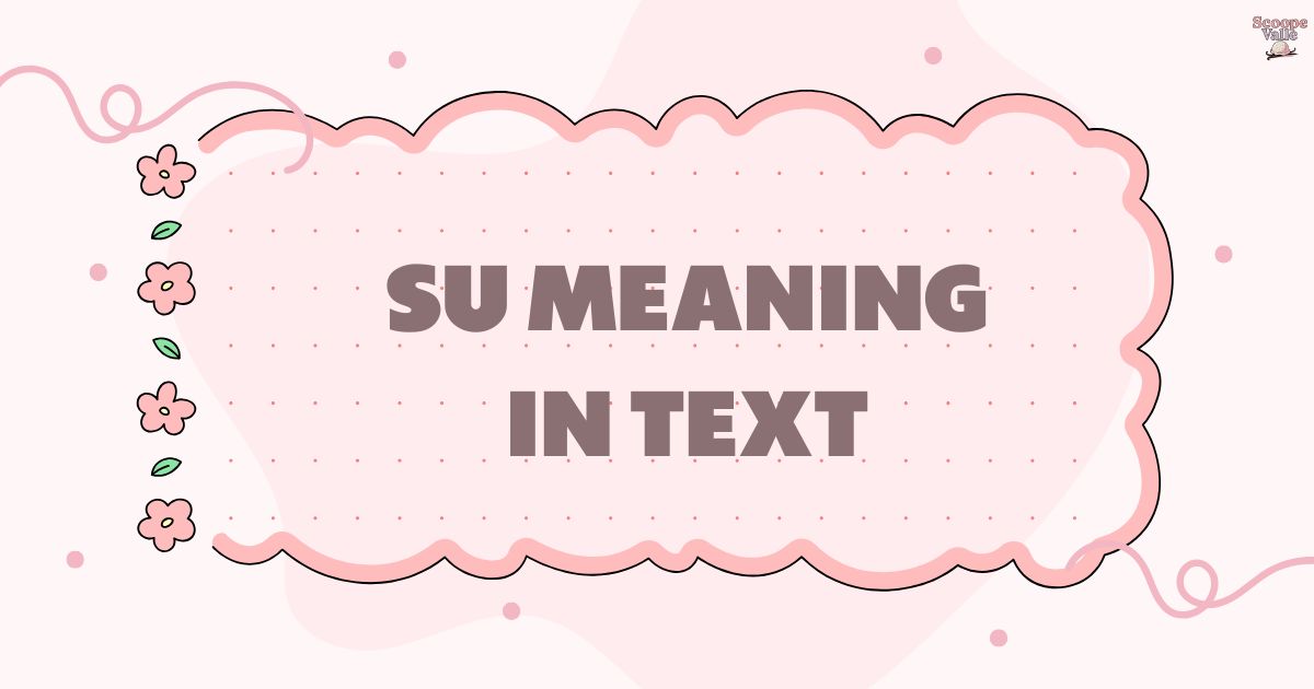 SU Meaning in Text