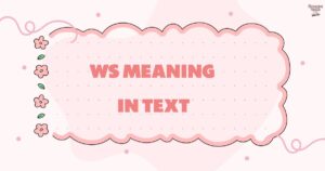 WS Meaning in Text