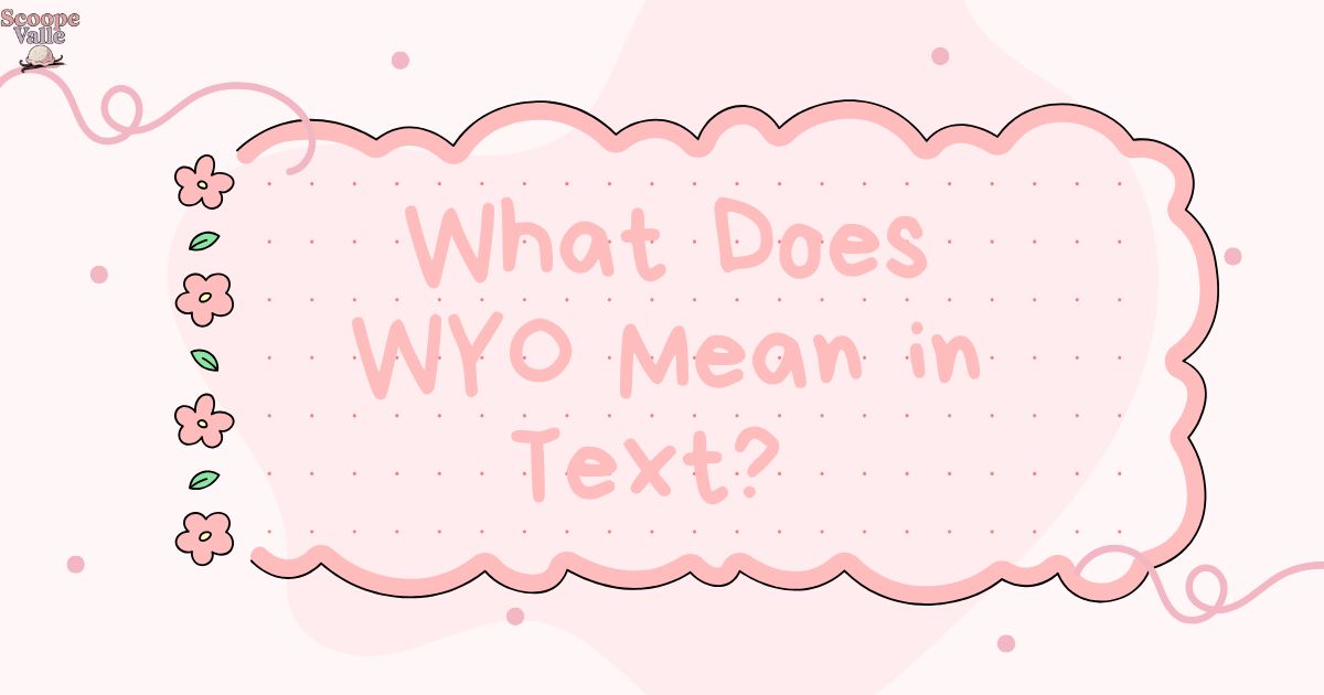What Does WYO Stand For in Text, Slang, and Social Media 🌐